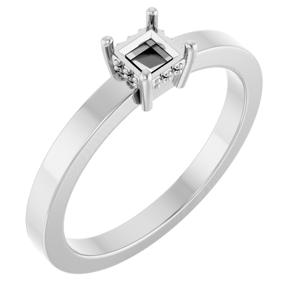 Hidden Halo-Style Ring