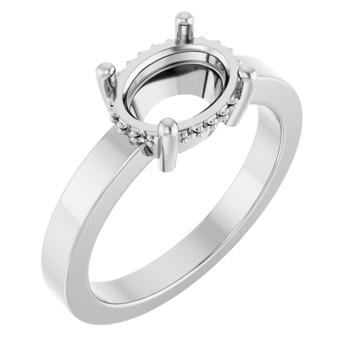 Hidden Halo-Style Ring