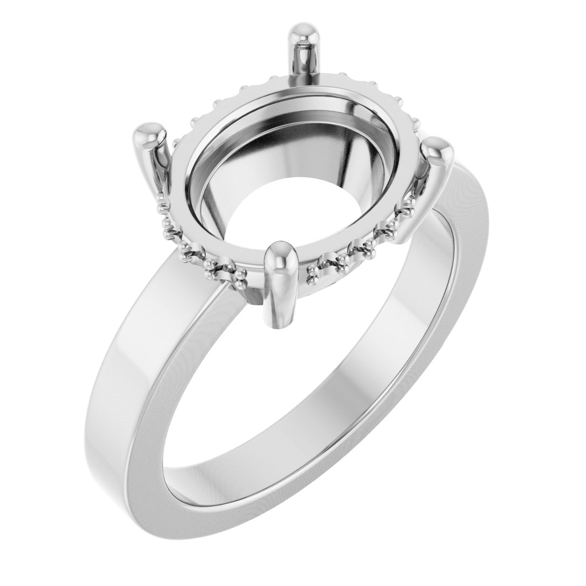 Hidden Halo-Style Ring