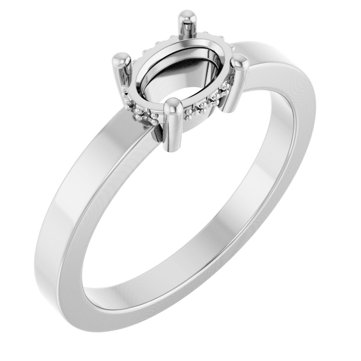 Hidden Halo-Style Ring