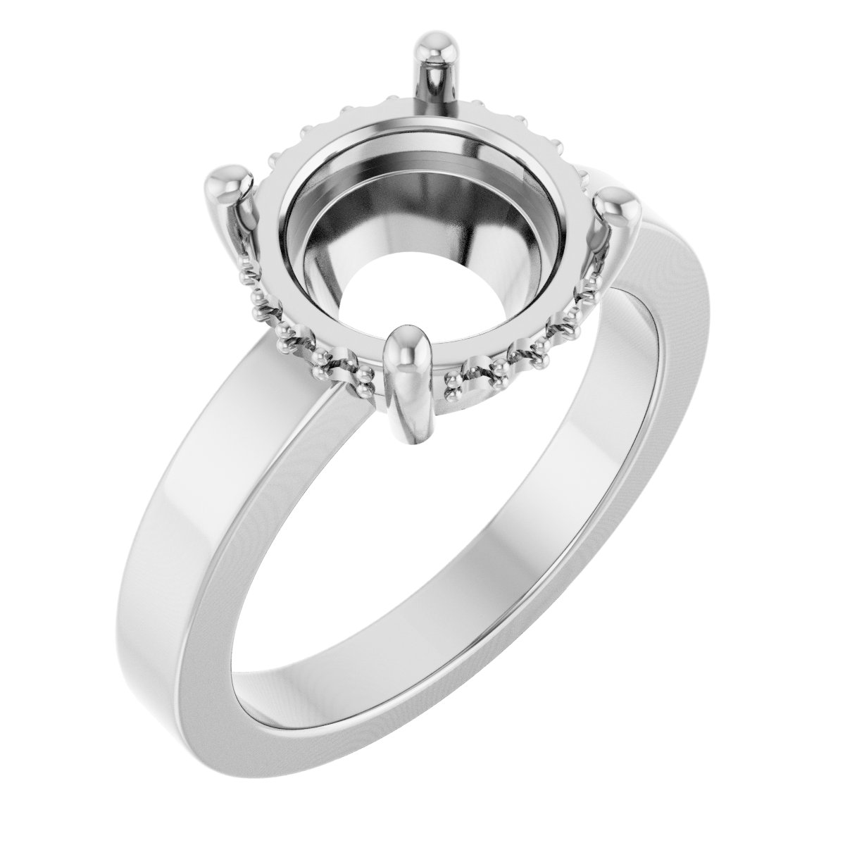 Hidden Halo-Style Ring