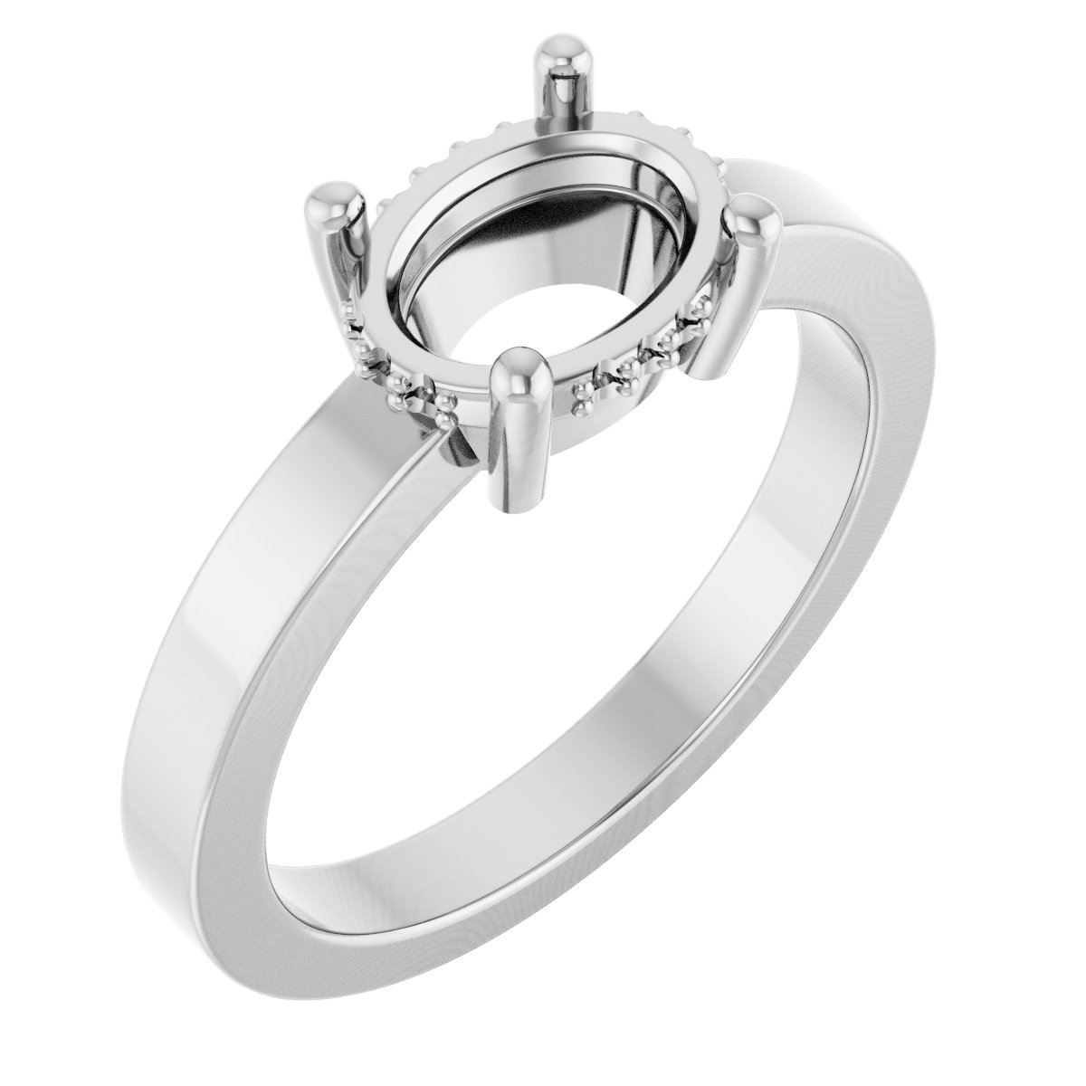 Hidden Halo-Style Ring