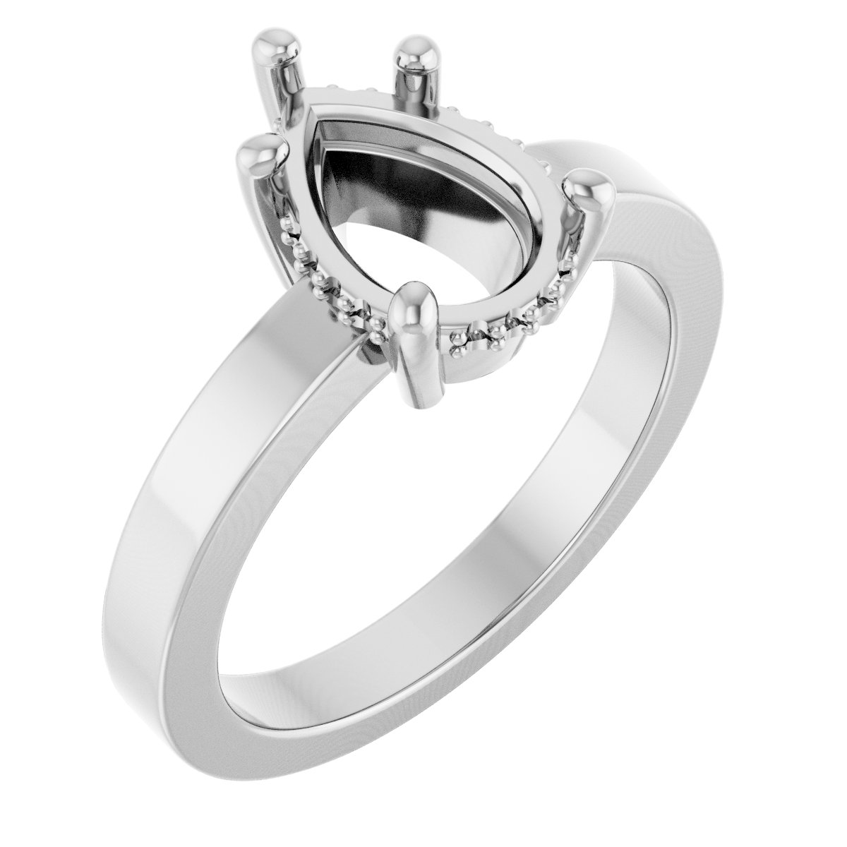 Hidden Halo-Style Ring