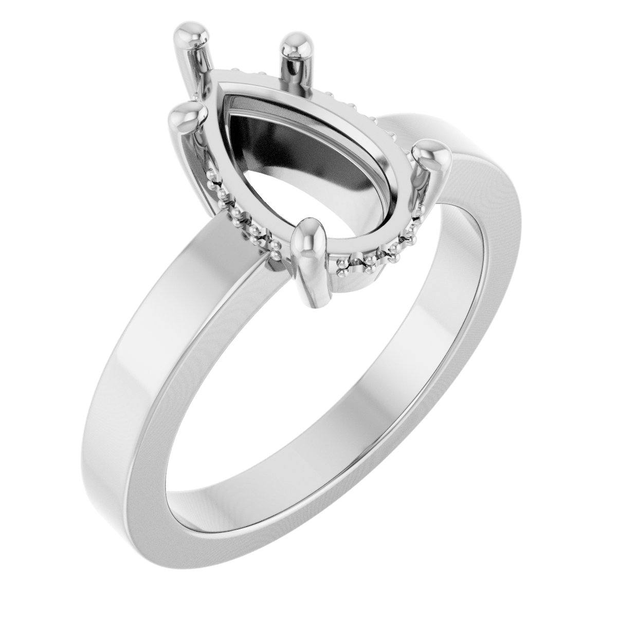 Hidden Halo-Style Ring