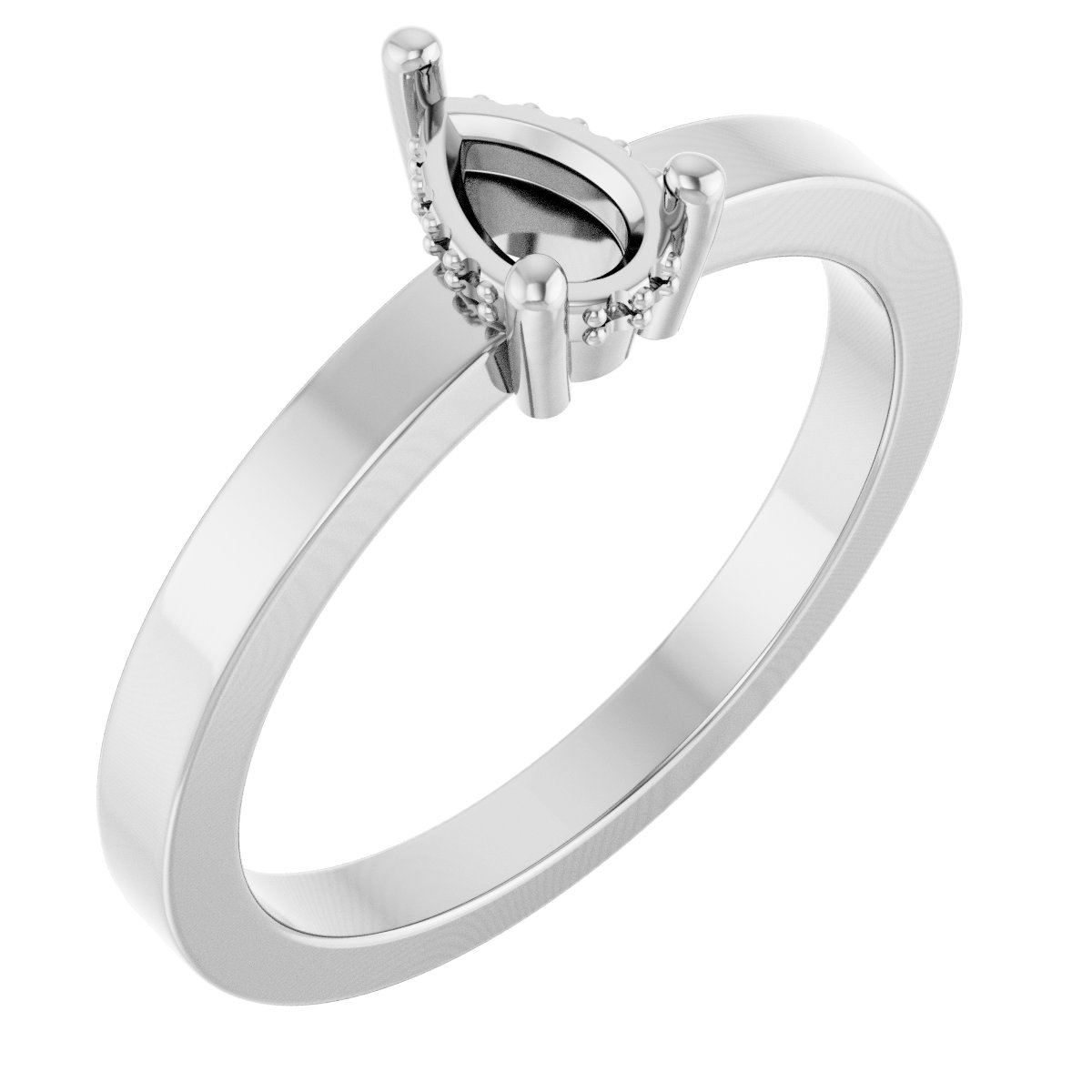 Hidden Halo-Style Ring