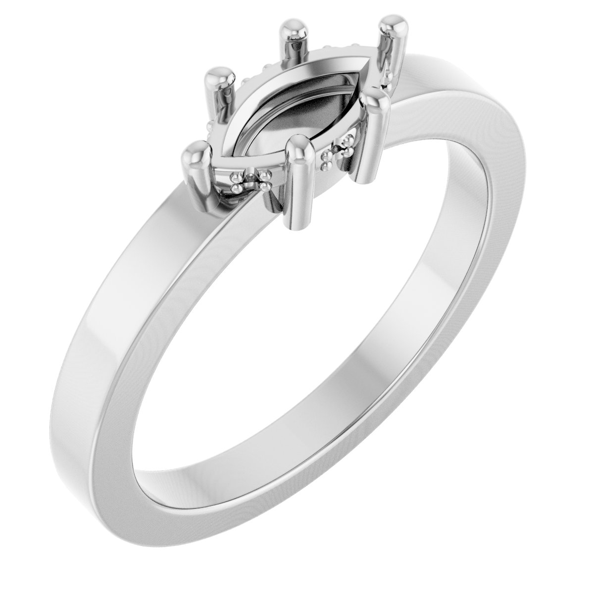 Hidden Halo-Style Ring