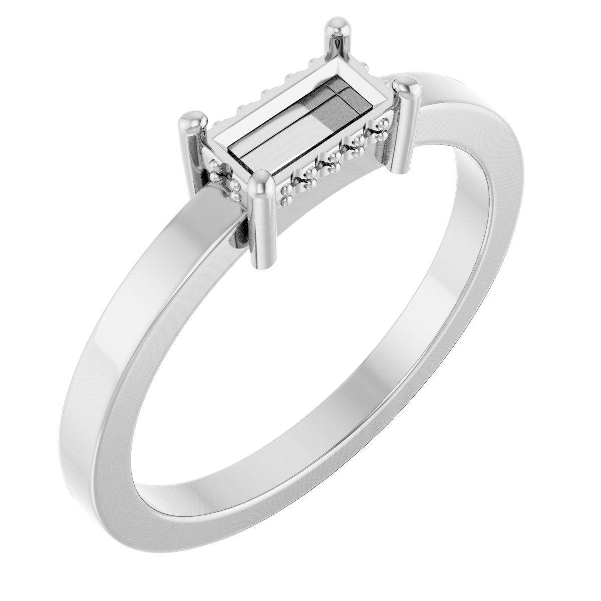 Hidden Halo-Style Ring