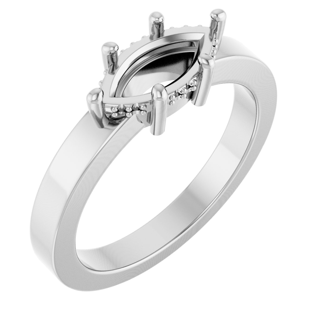 Hidden Halo-Style Ring