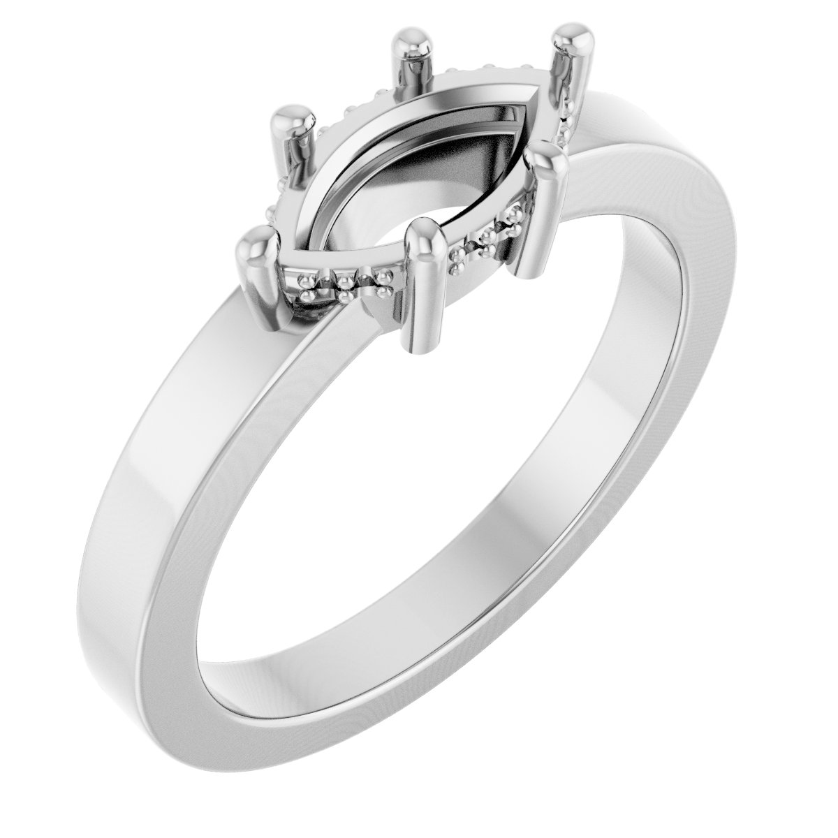 Hidden Halo-Style Ring