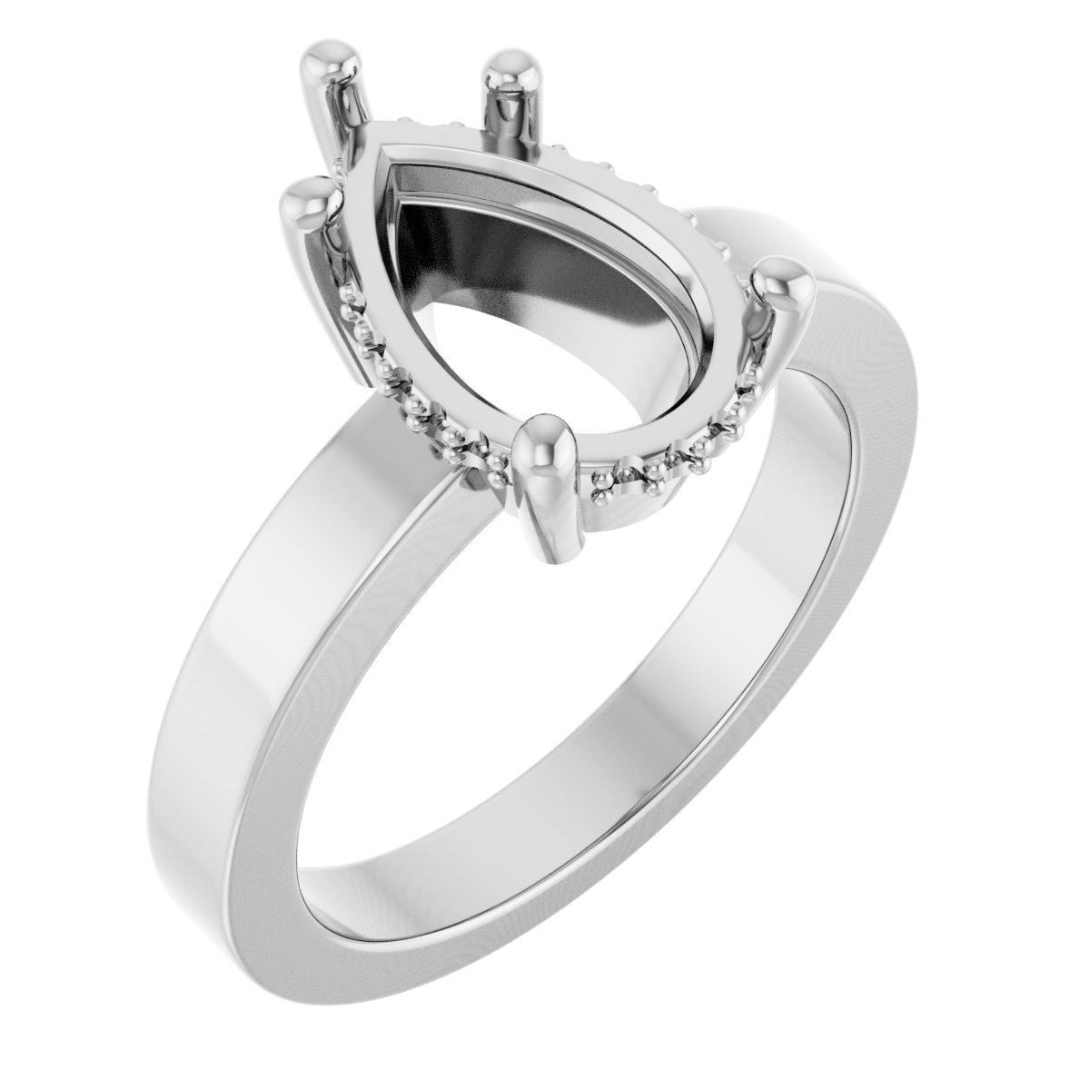 Hidden Halo-Style Ring