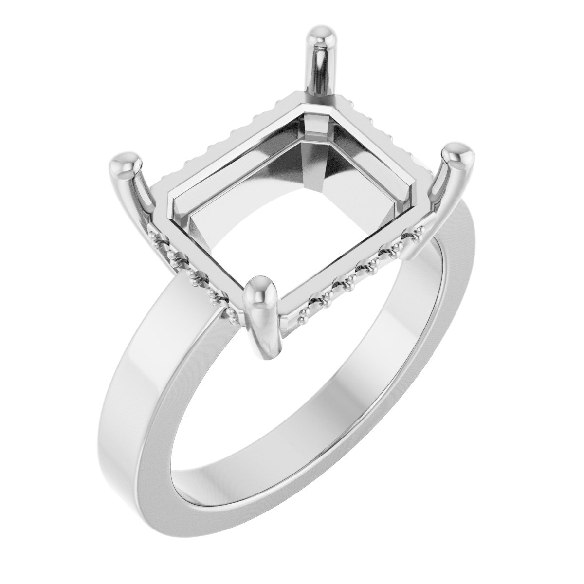Hidden Halo-Style Ring
