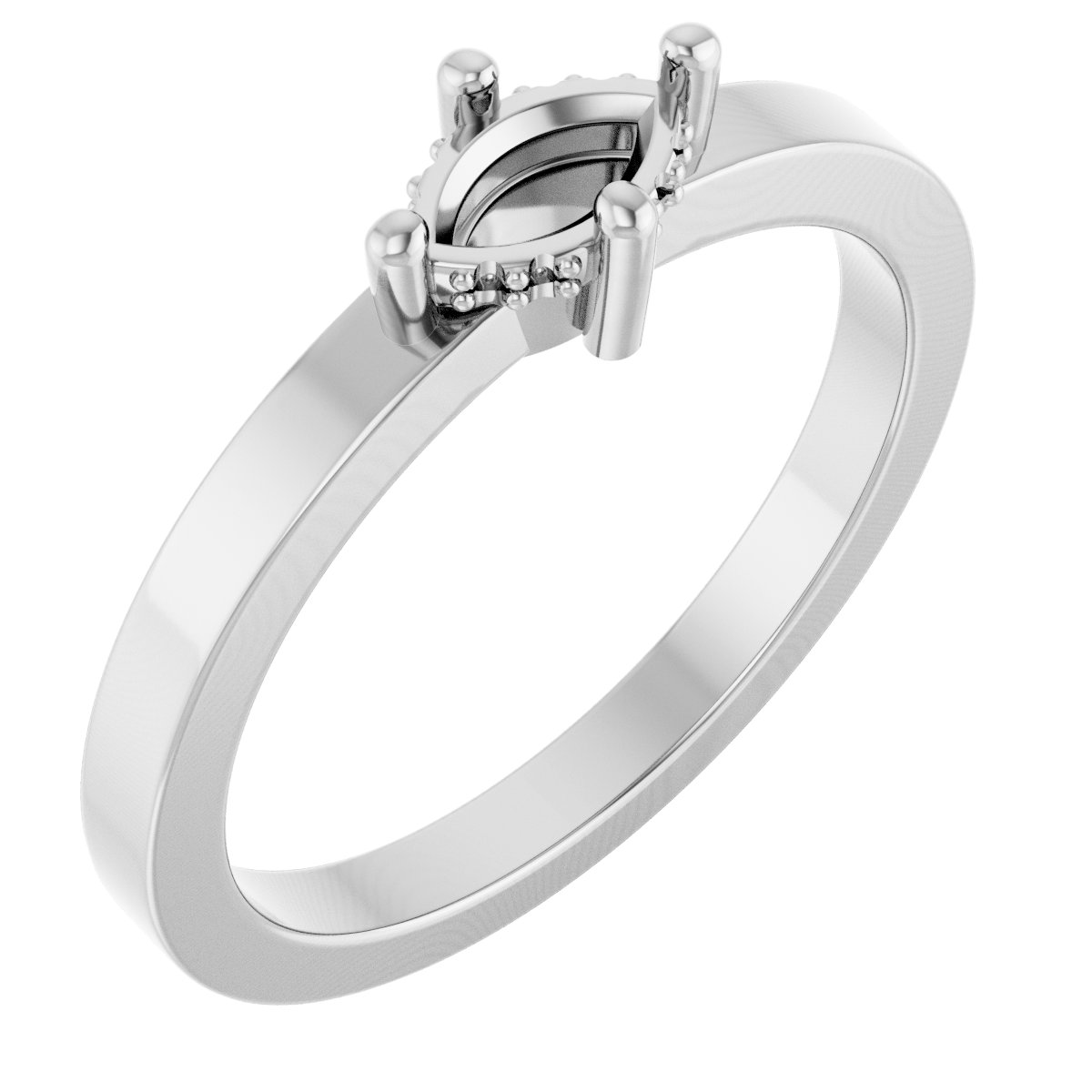 Hidden Halo-Style Ring