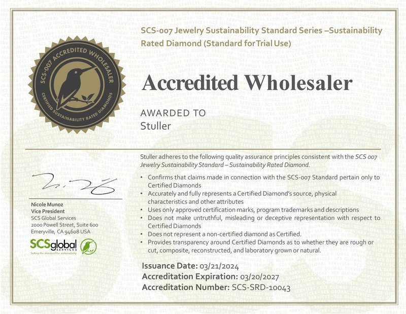 SCS Diamond Certificate