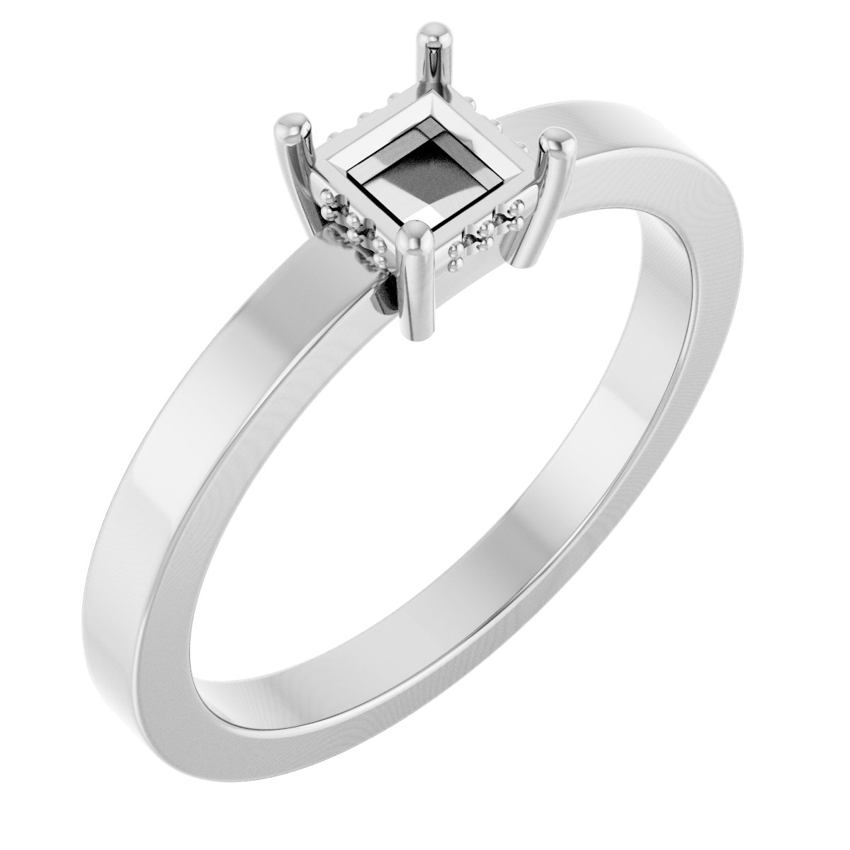 Hidden Halo-Style Ring