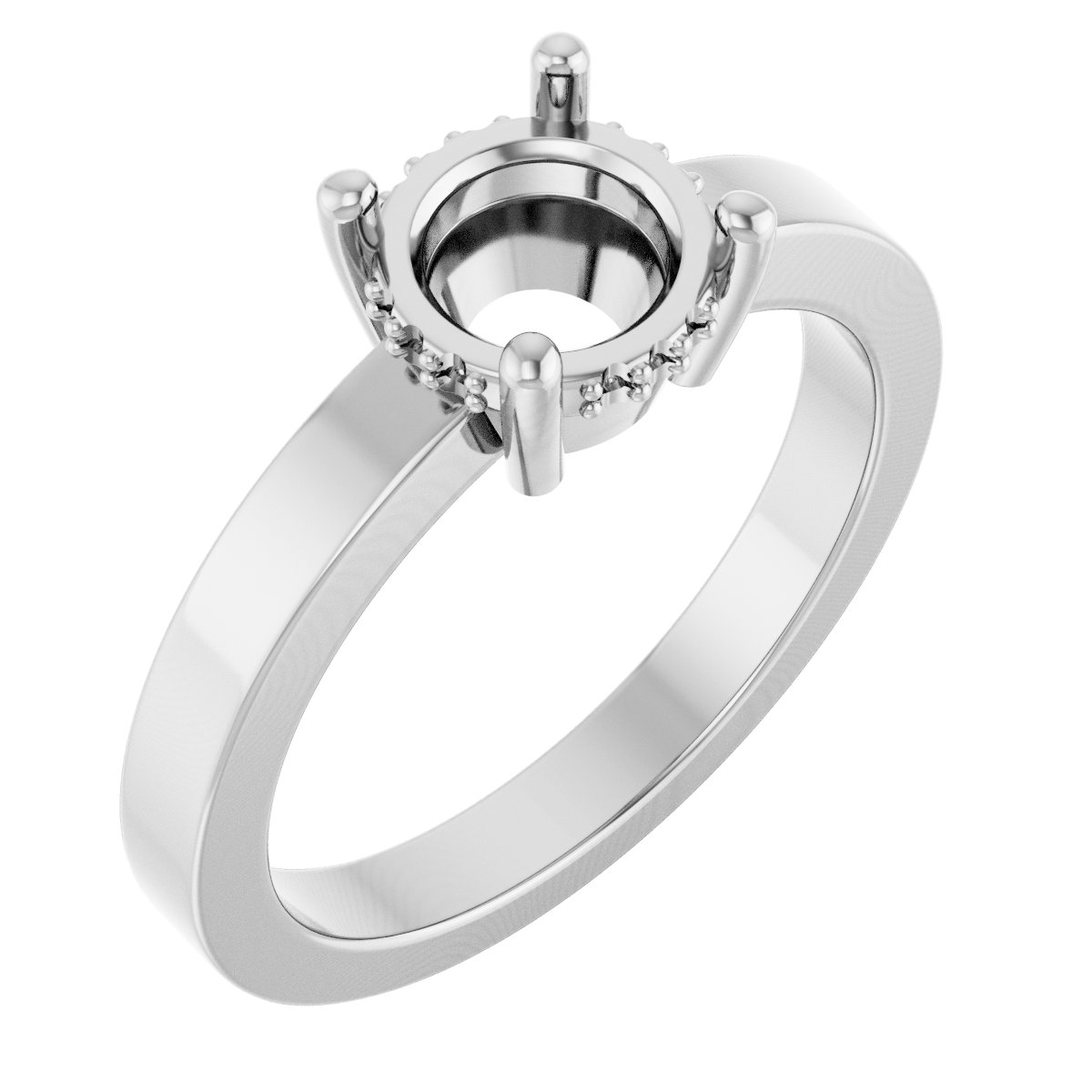 Hidden Halo-Style Ring