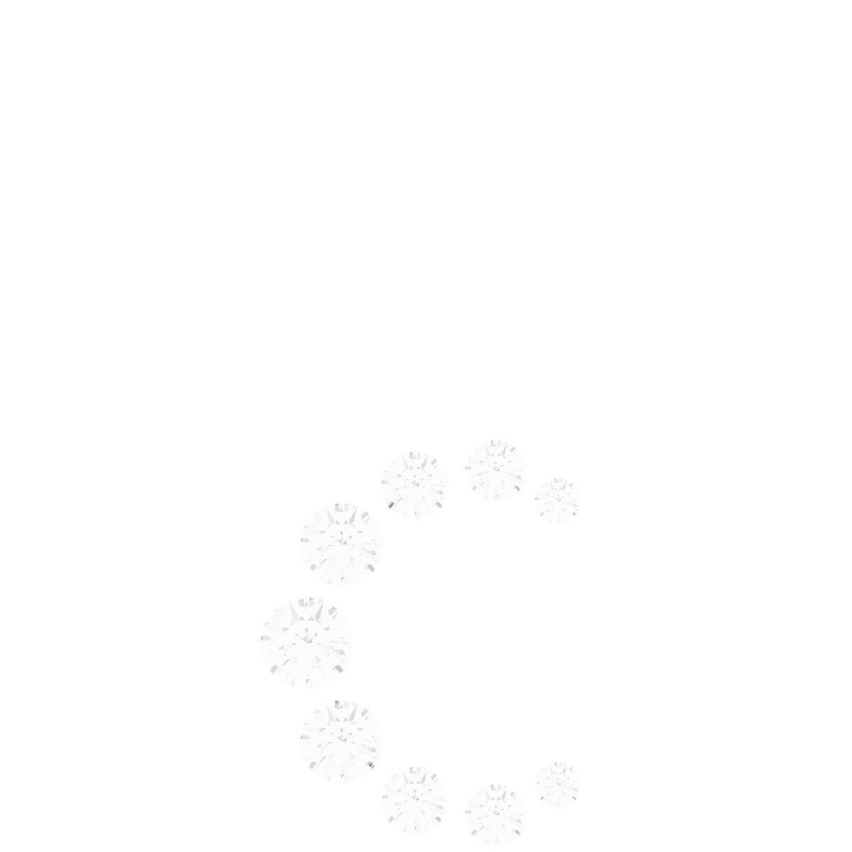 14k White Gold