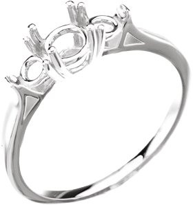 Three-Stone Engagement Ring or Band