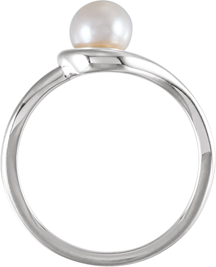 Alternative view of Freeform Pearl Ring