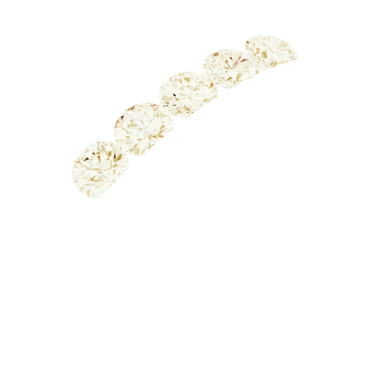 Five-Stone Channel-Set Band - 14K Yellow