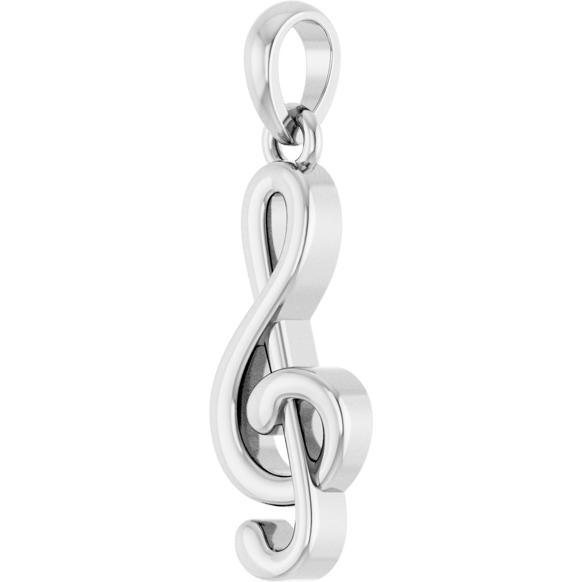 Petite Treble Clef 16-18" Necklace view 2