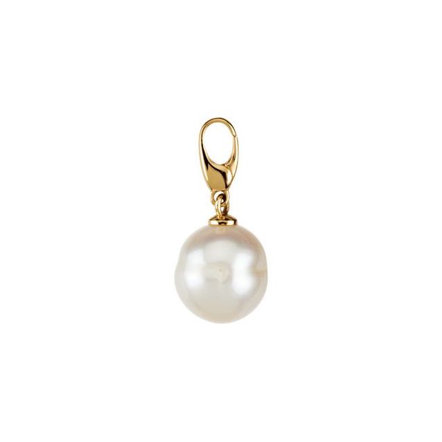 Freshwater Cultured Circle Pearl Charm