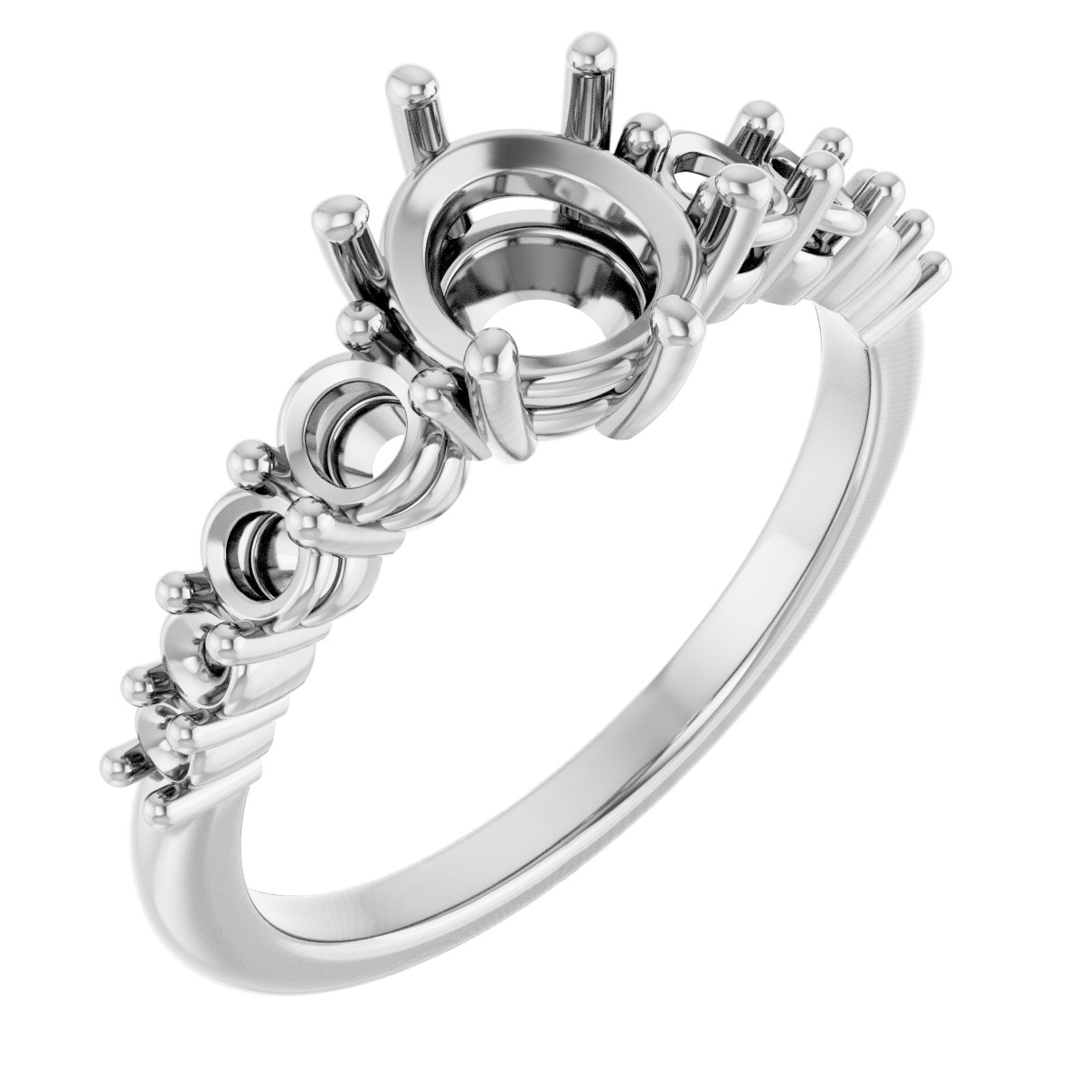 Accented Engagement Ring or Band