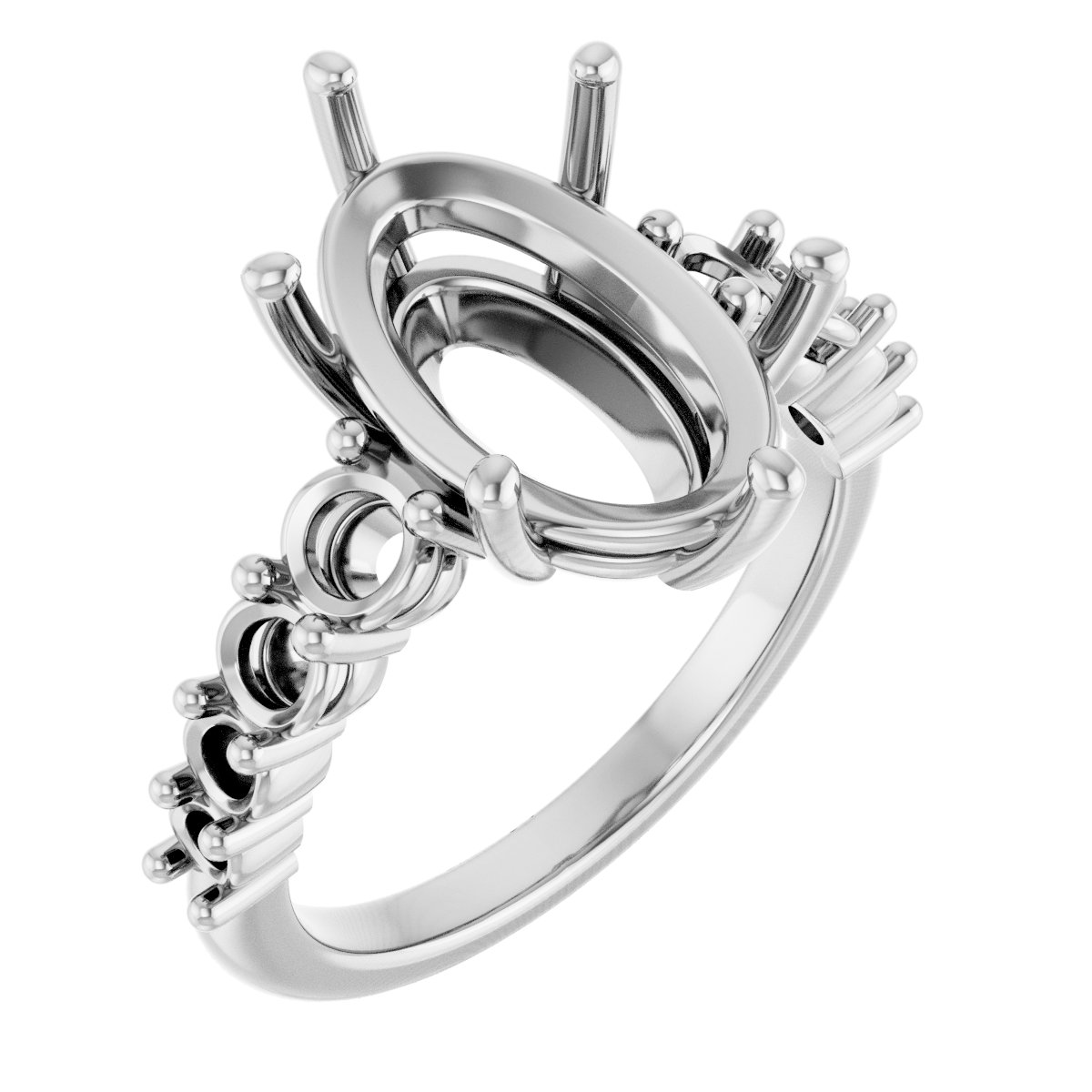 Accented Engagement Ring or Band