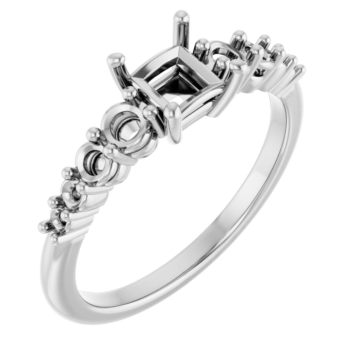 Accented Engagement Ring or Band