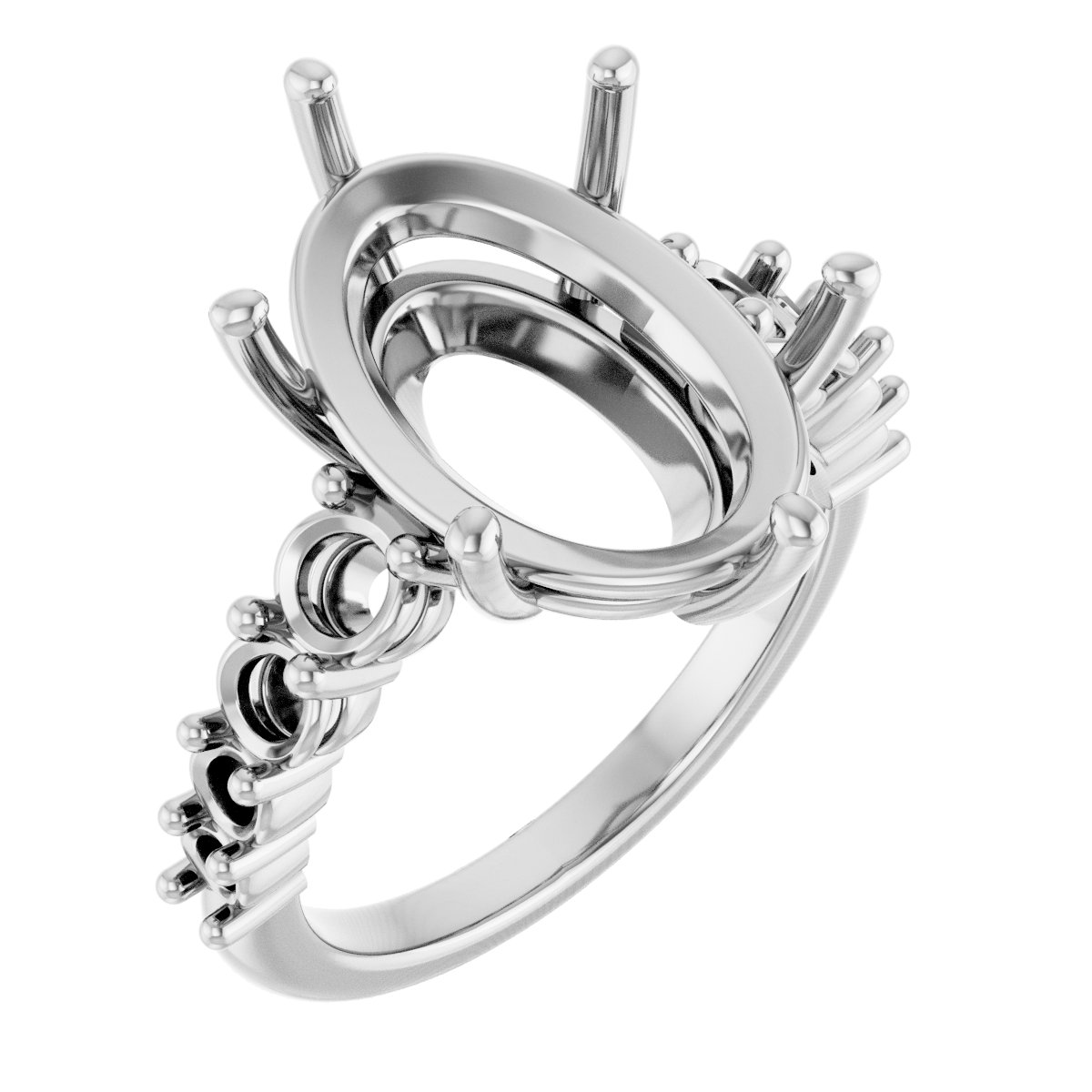 Accented Engagement Ring or Band
