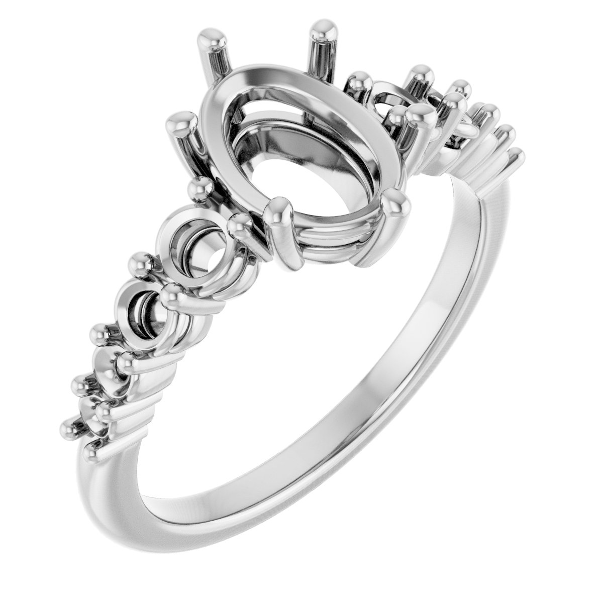 Accented Engagement Ring or Band