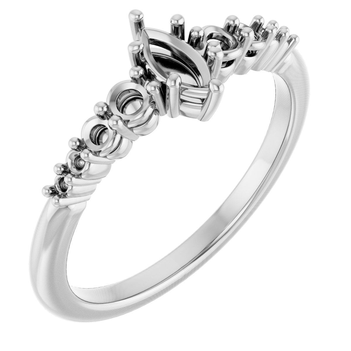 Accented Engagement Ring or Band