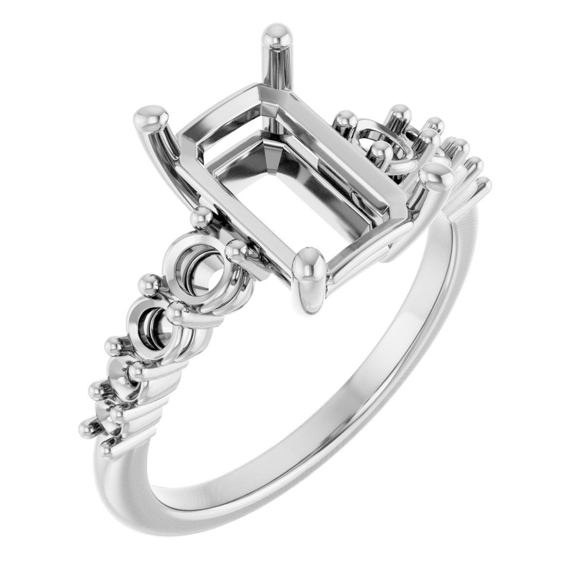Accented Engagement Ring or Band