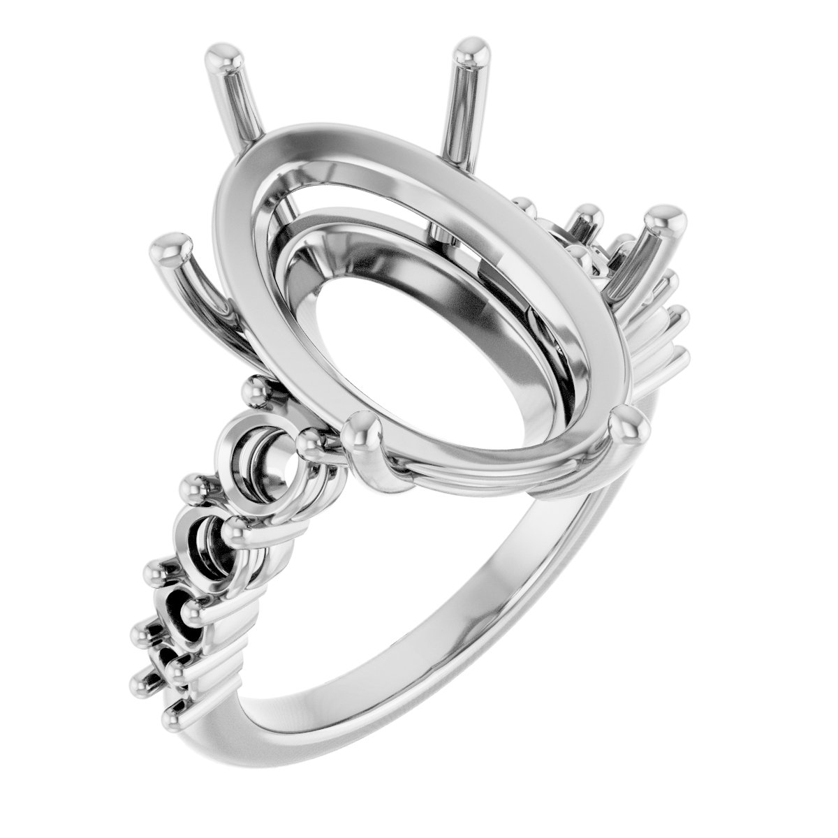 Accented Engagement Ring or Band