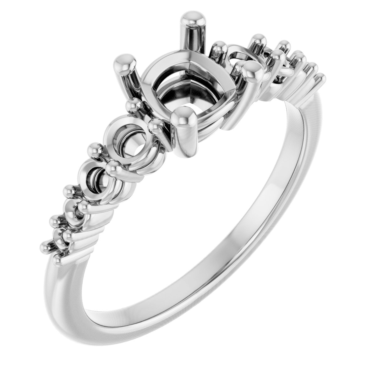 Accented Engagement Ring or Band
