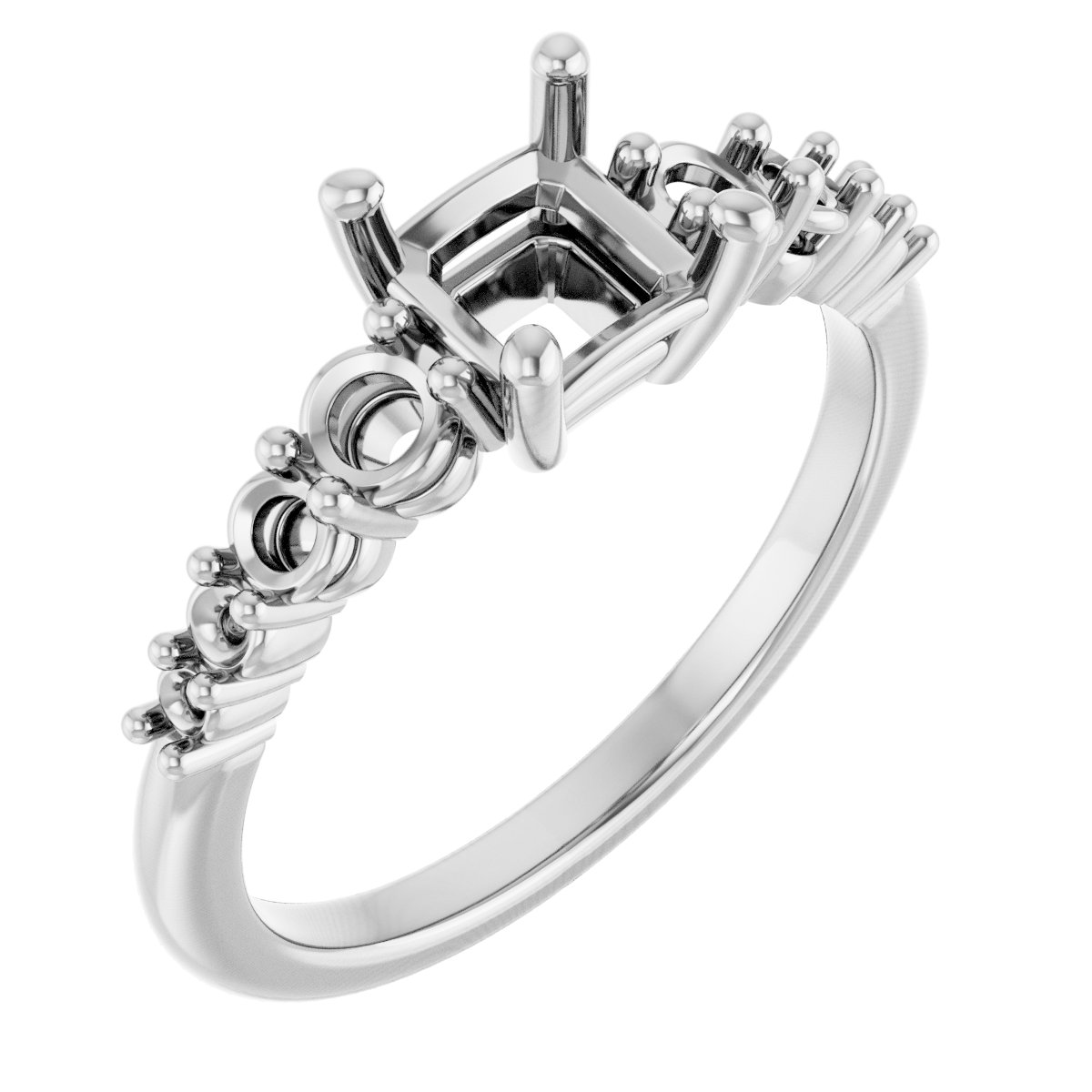 Accented Engagement Ring or Band