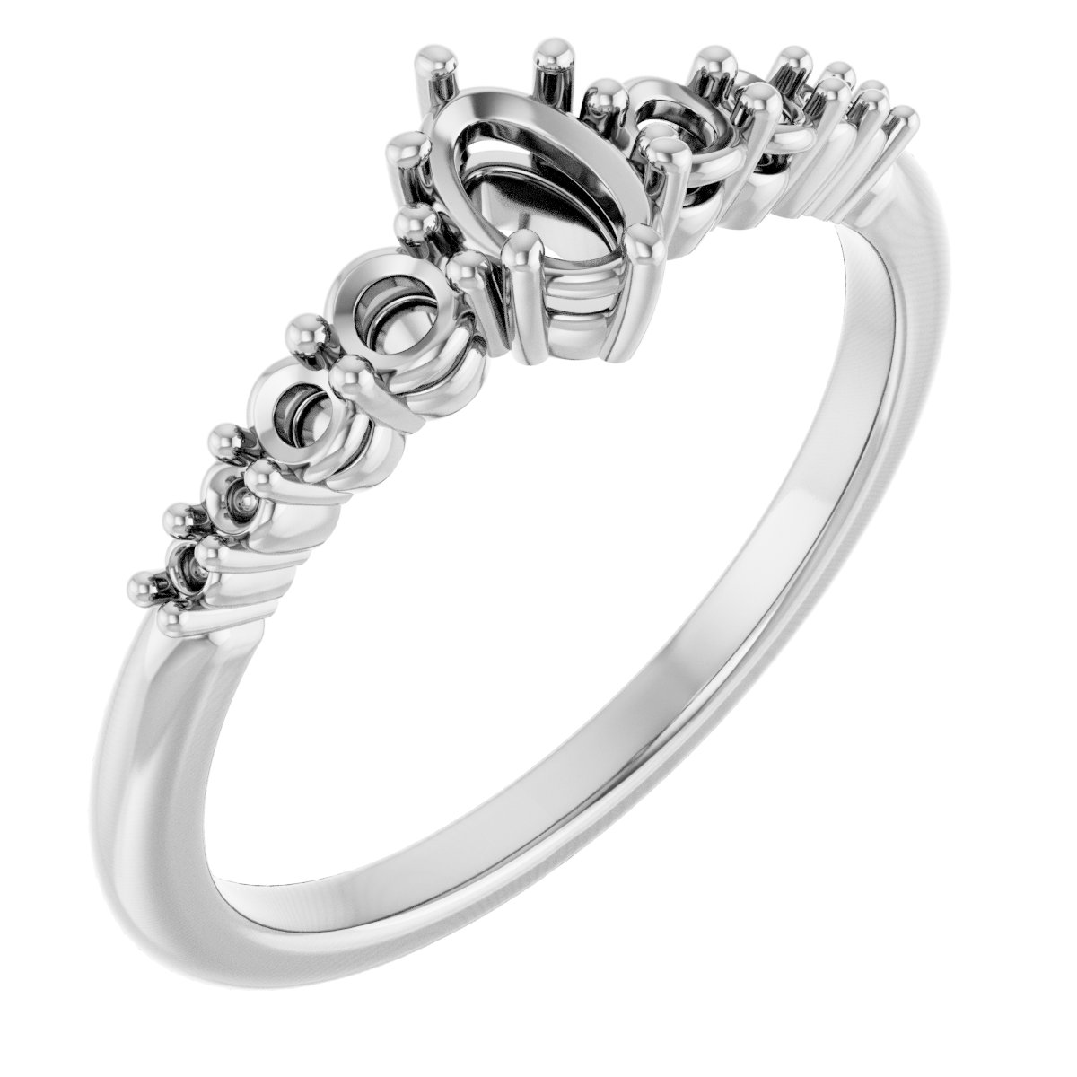 Accented Engagement Ring or Band