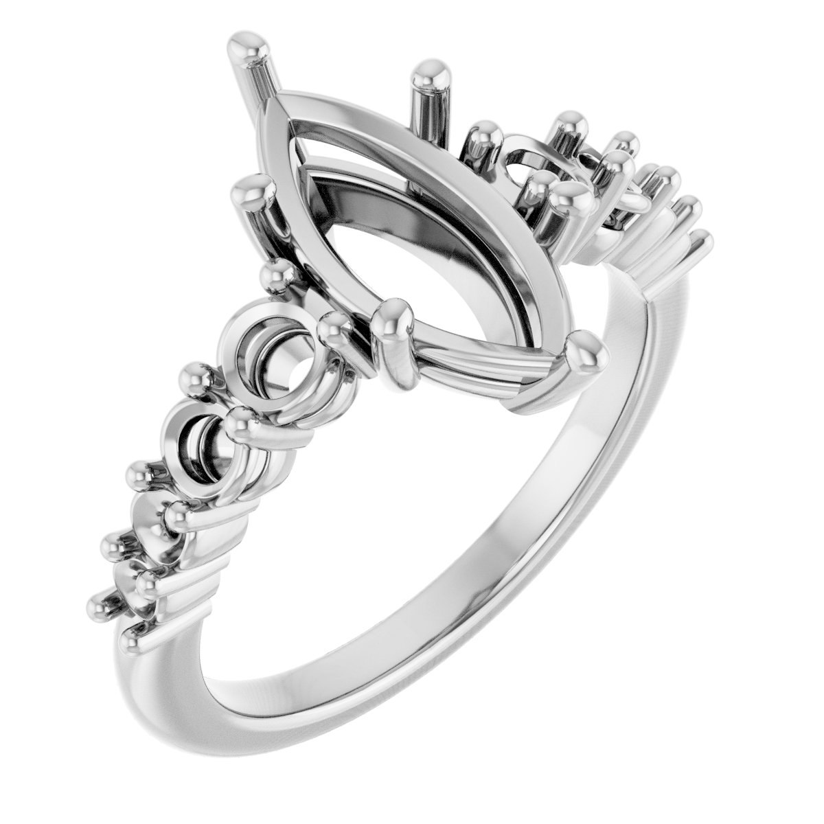 Accented Engagement Ring or Band