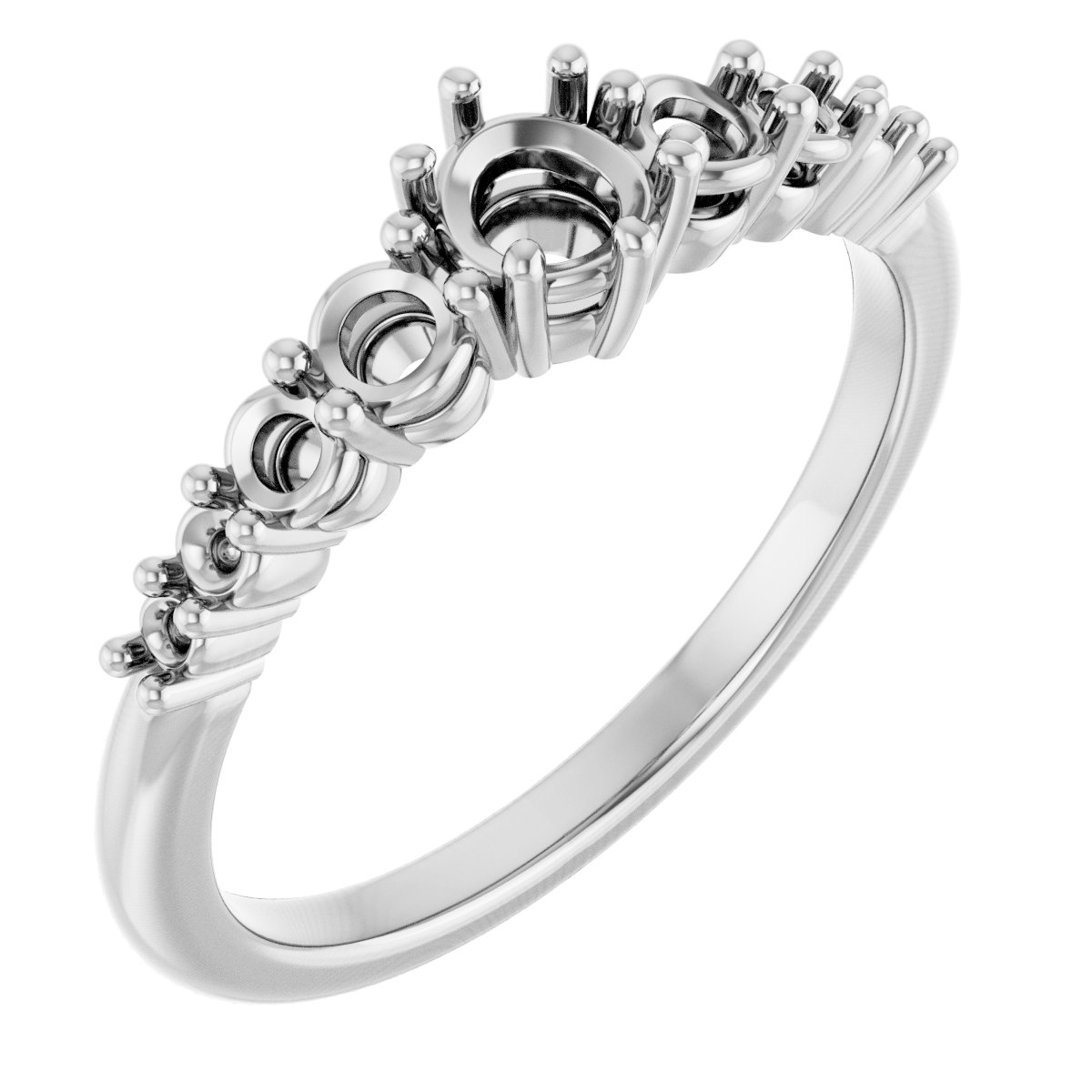 Accented Engagement Ring or Band