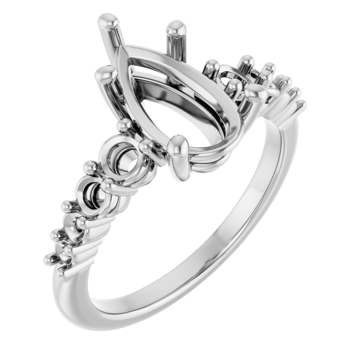 Accented Engagement Ring or Band