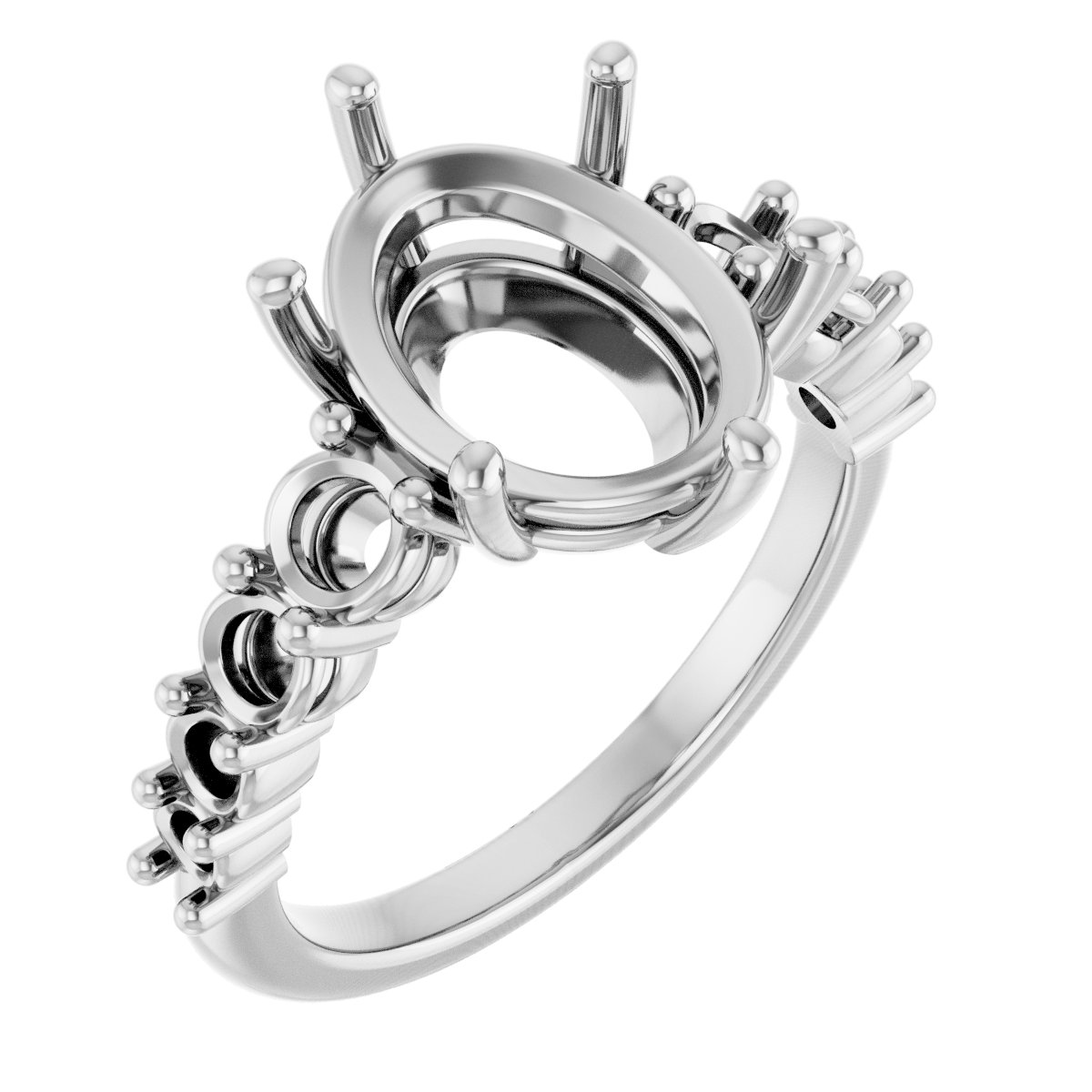 Accented Engagement Ring or Band