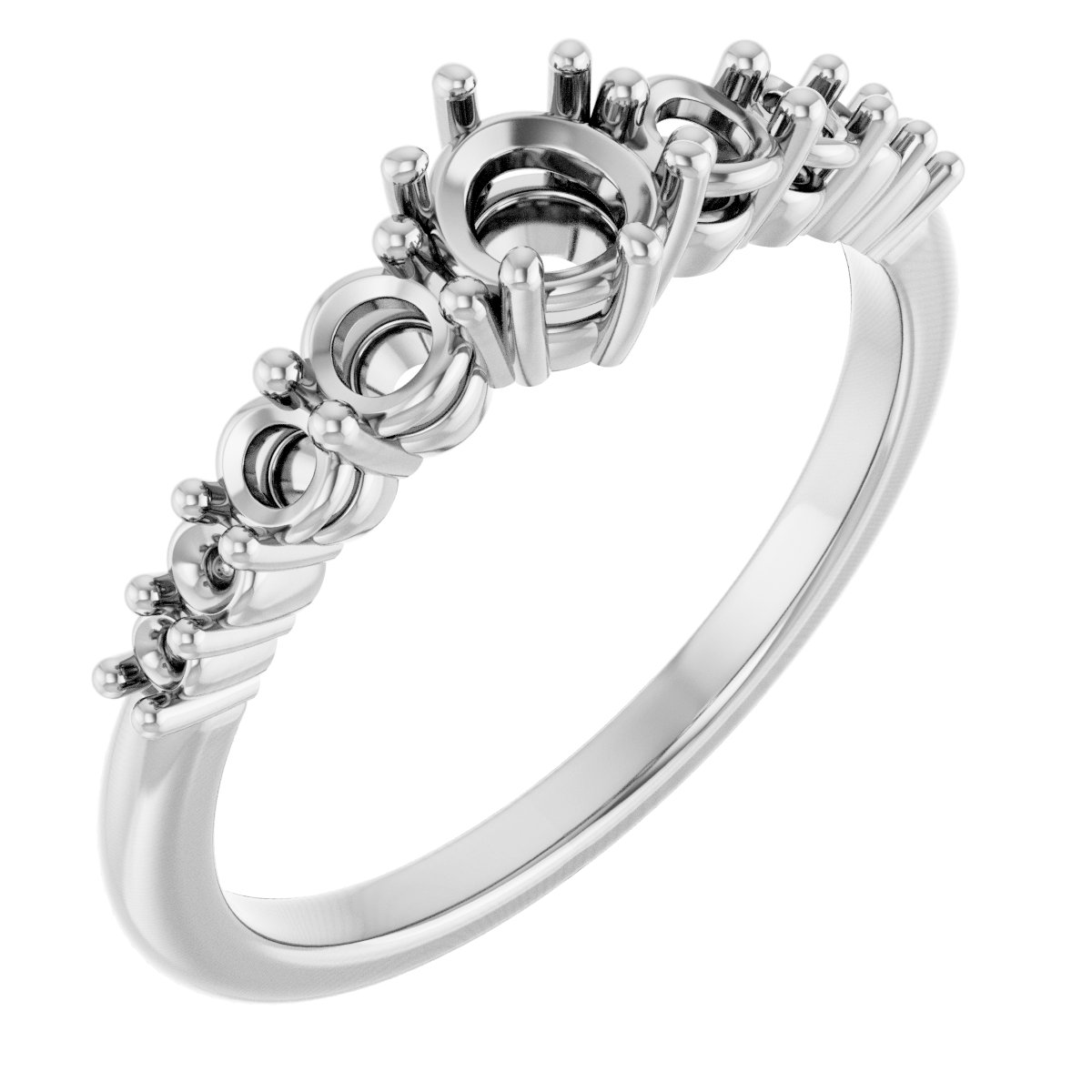 Accented Engagement Ring or Band