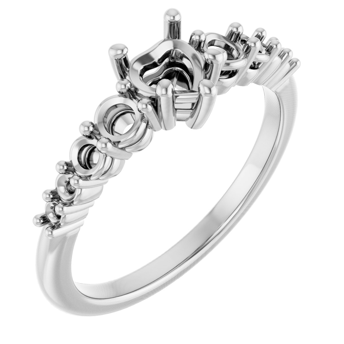 Accented Engagement Ring or Band
