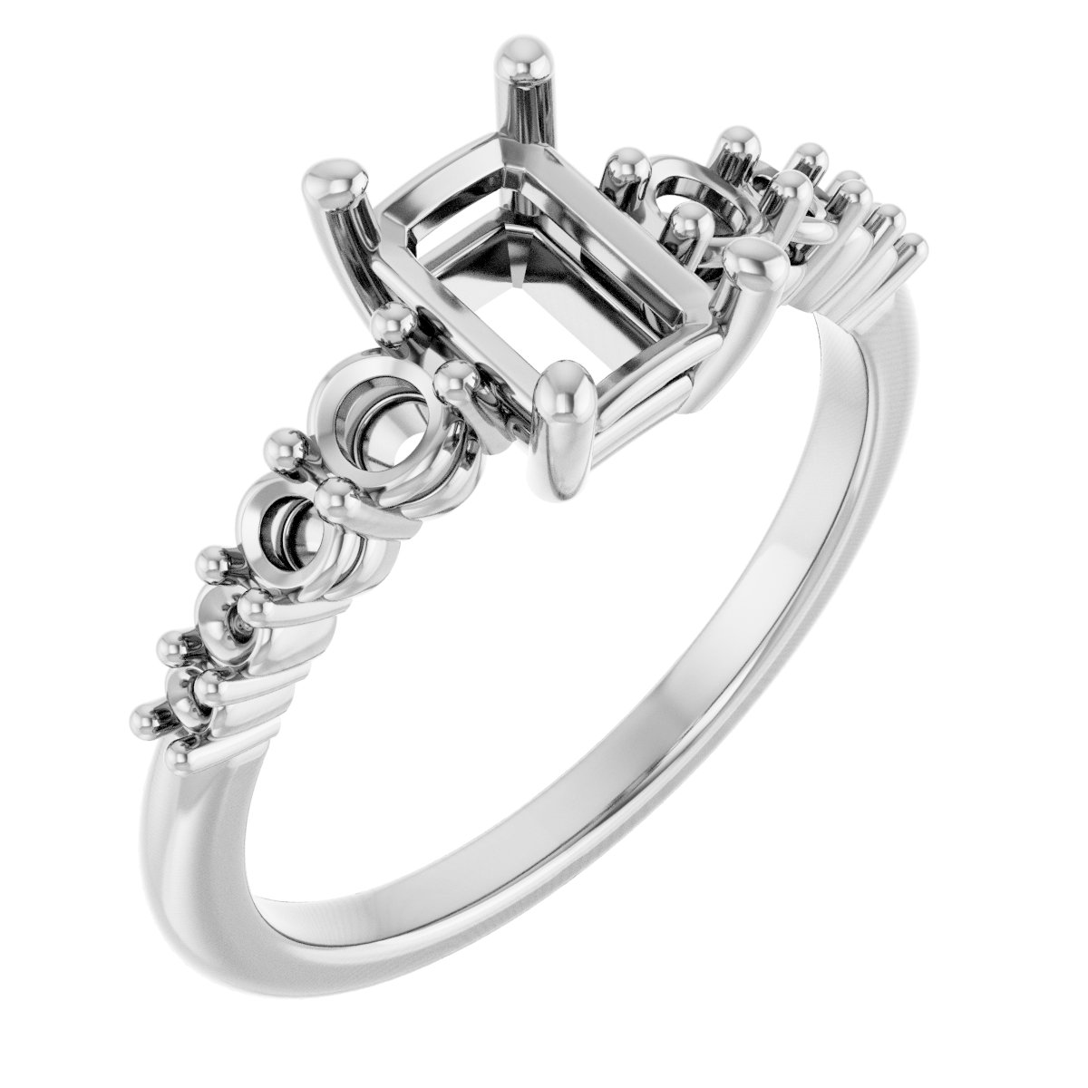Accented Engagement Ring or Band