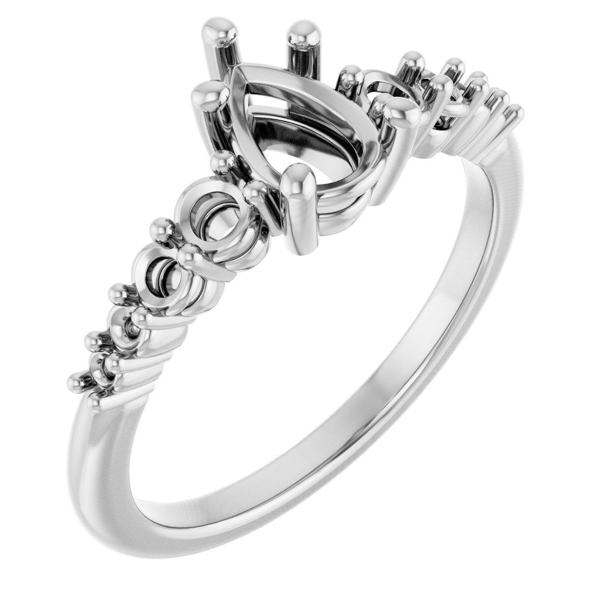 Accented Engagement Ring or Band