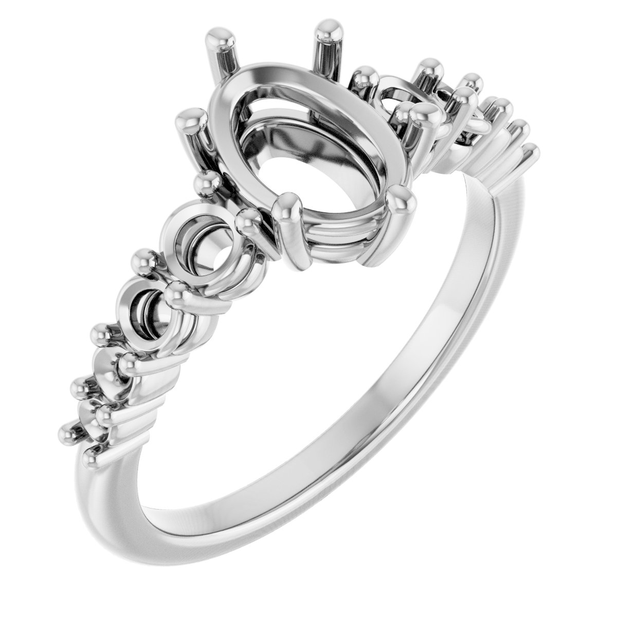 Accented Engagement Ring or Band
