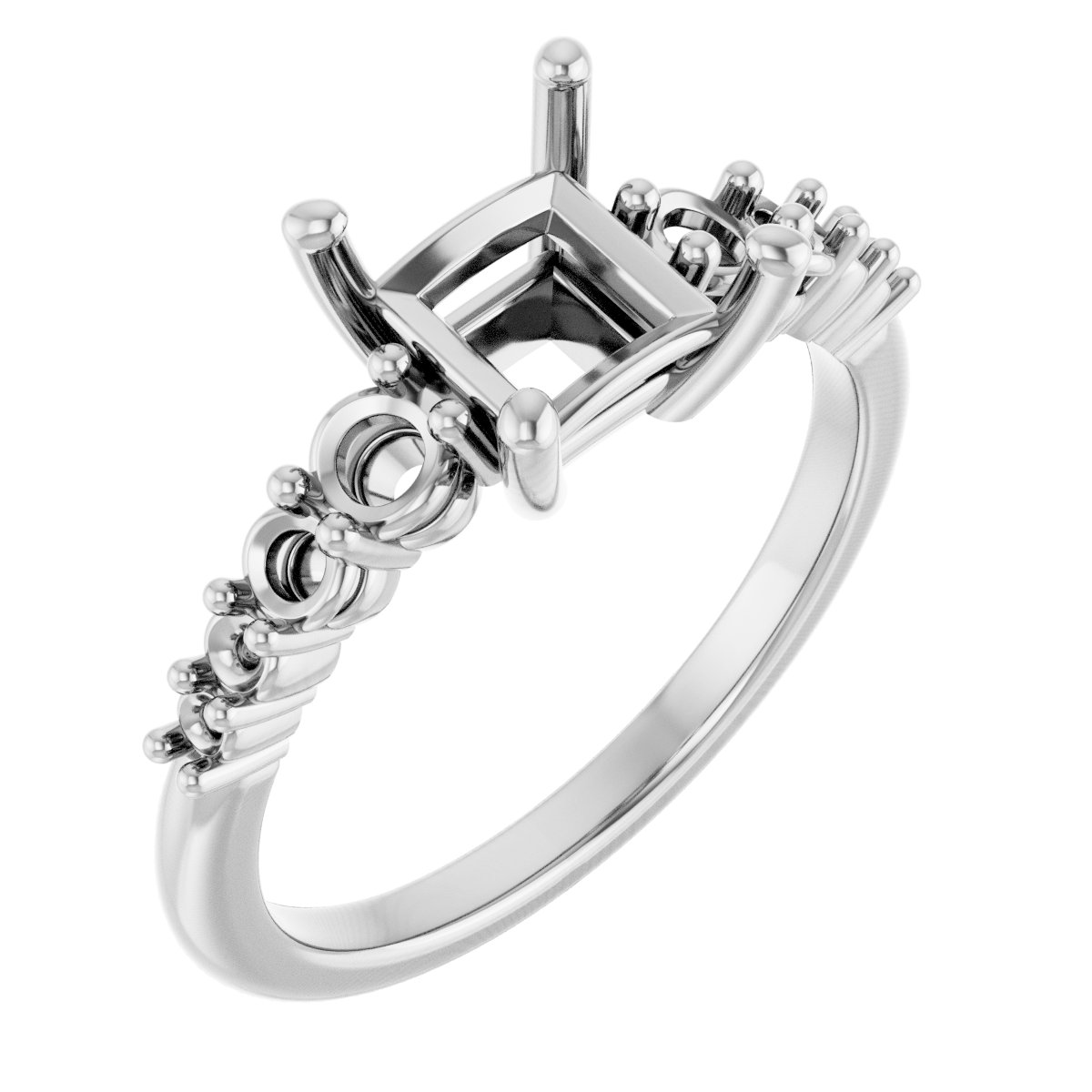 Accented Engagement Ring or Band