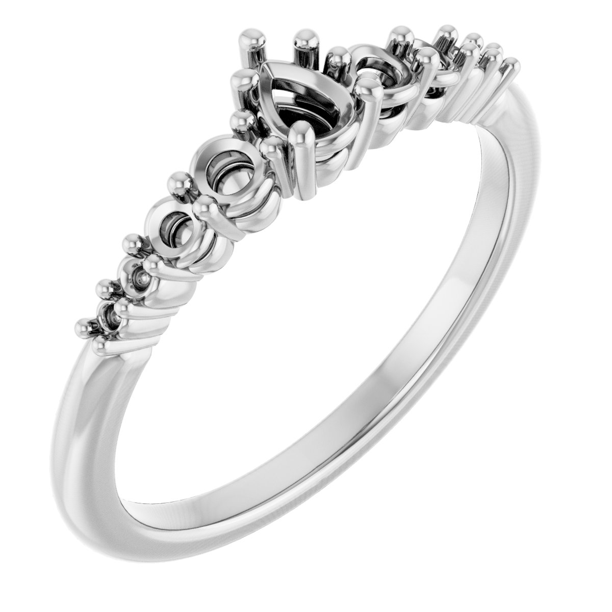 Accented Engagement Ring or Band