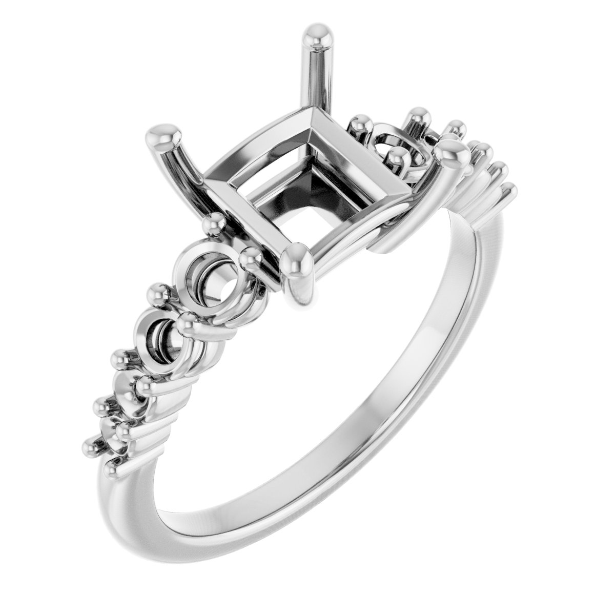 Accented Engagement Ring or Band