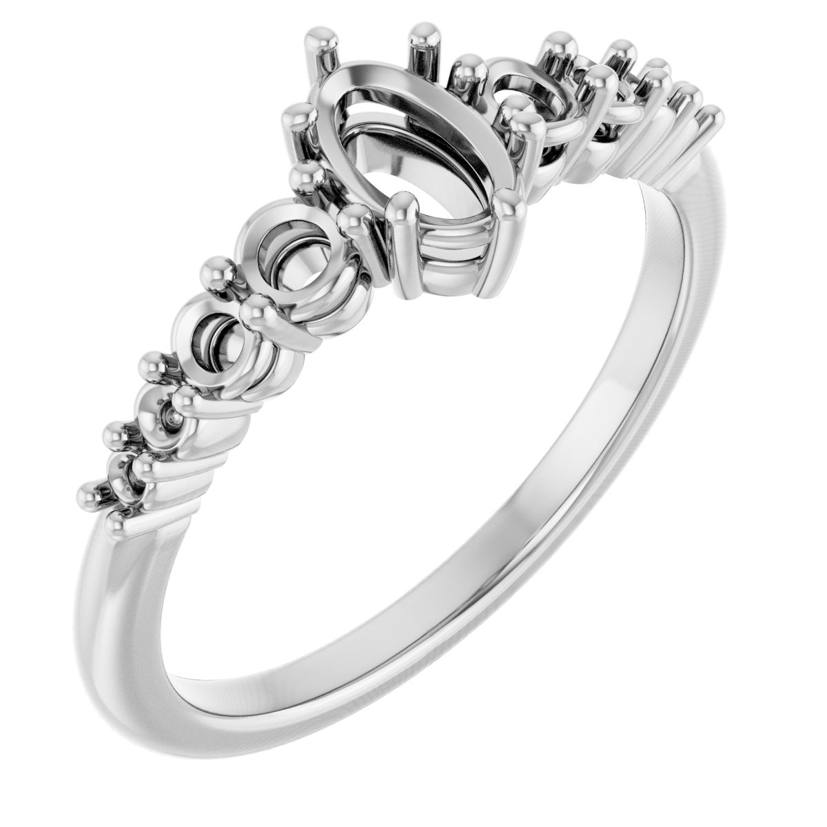 Accented Engagement Ring or Band