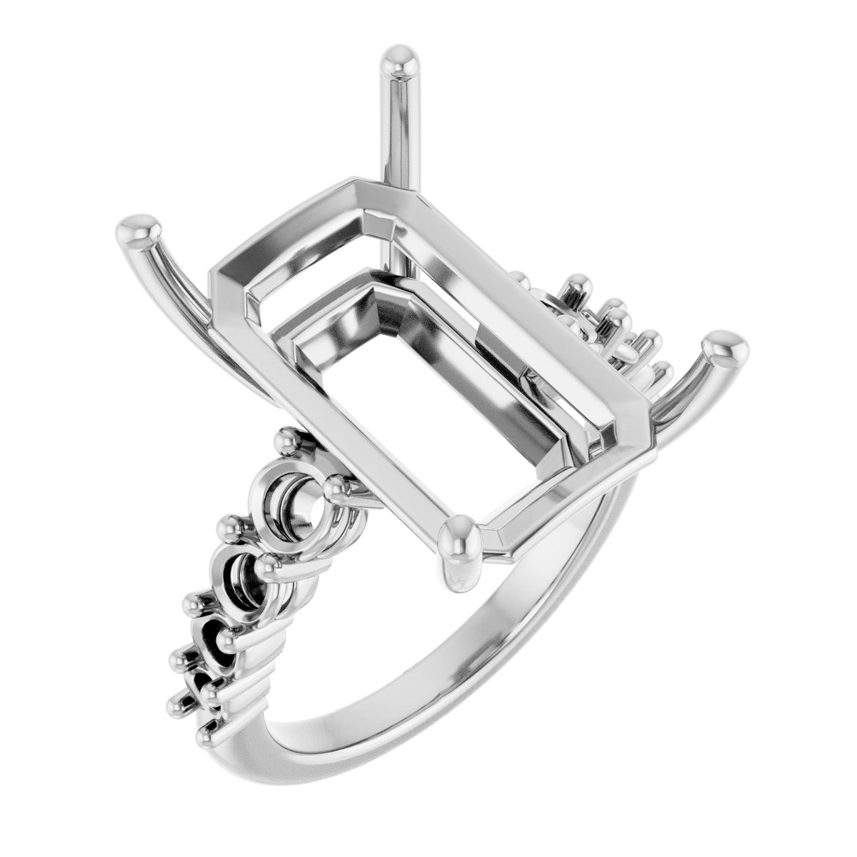Accented Engagement Ring or Band